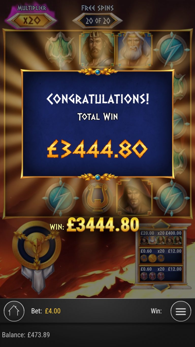 Rise of Olympus - Super Big Win! (Submitted by mattcheet)