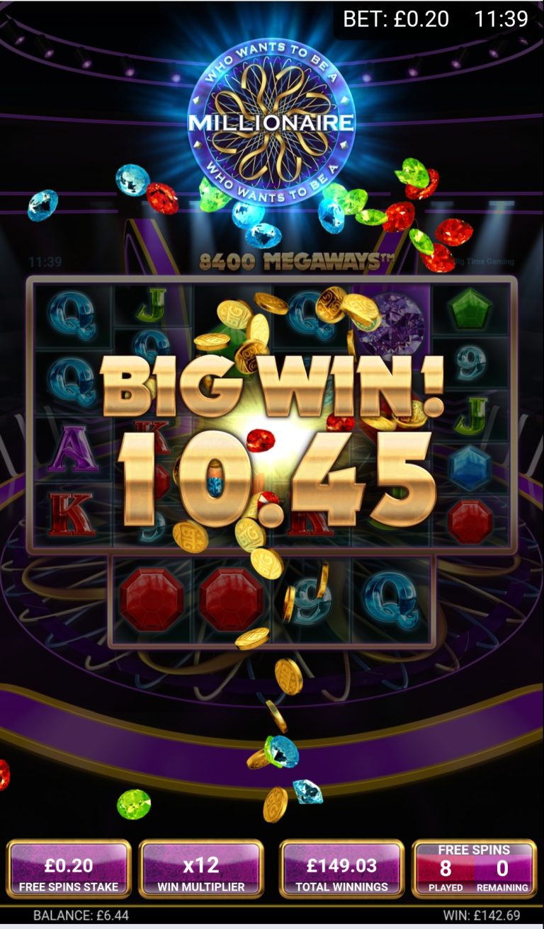 WWTBAM - 8 Spin Win! (Submitted by Winningbird)