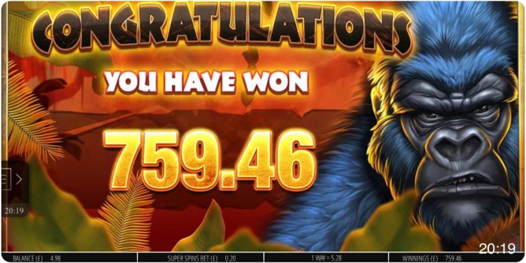 Gorilla Gold Megaways - Great Hit! (Submitted by xKylie21x)