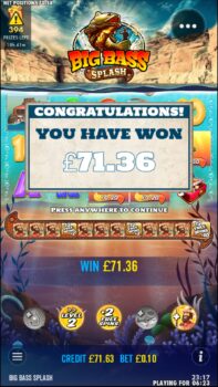 Big Bass Splash - Top Level! (Submitted by Paul. T)