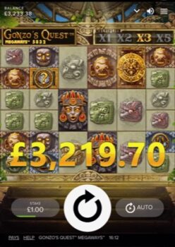 Gonzo Quest Megaways - Great Win! (Submitted by Jodie1981)