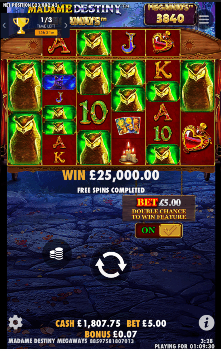 Madame Destiny - Max Win! (Submitted by Dannymjones2015@gmai)