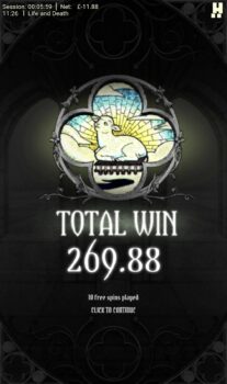 Life & Death - Big Win! (Submitted by SophieClarke)