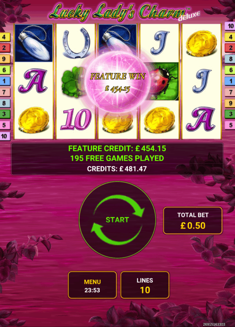 Lucky Lady Charm - Nice Win! (Submitted by addsey)
