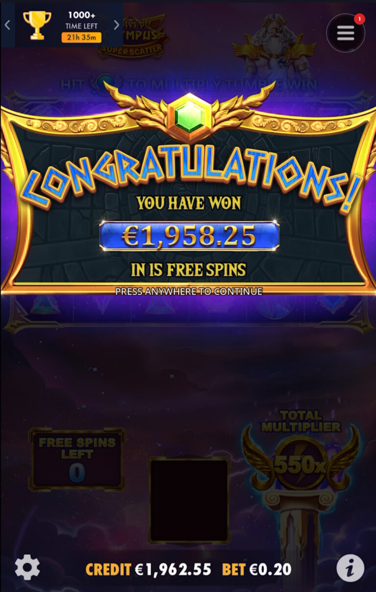 Gates Of Olympus - Super Scatter! (Submitted by Tom0993)