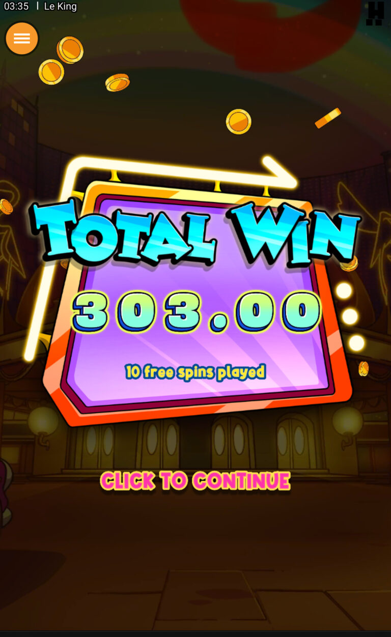 Le King - Super Winner! (Submitted by markriley1983)