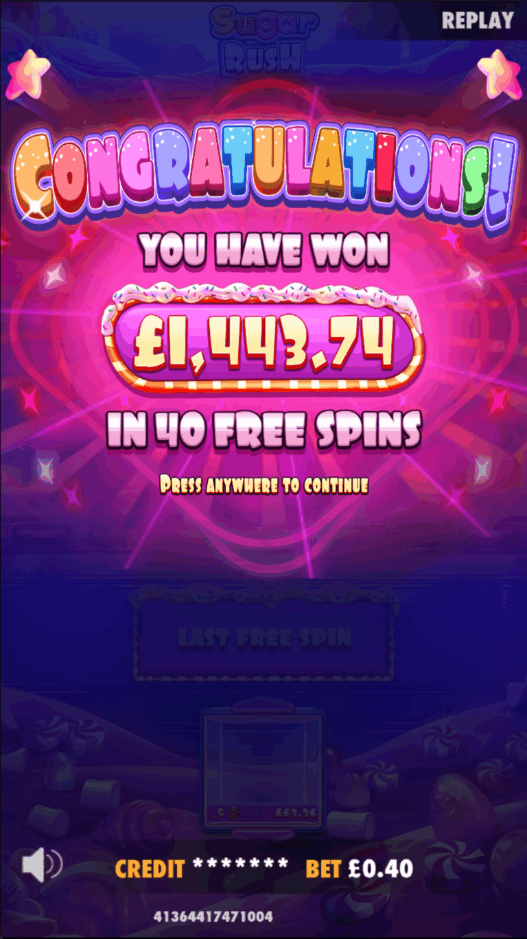 Sugar Rush - Super Win! (Submitted by Minion106r)
