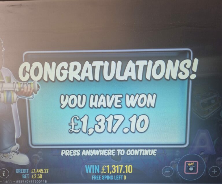 Big Winner! (Submitted by Carlham88)
