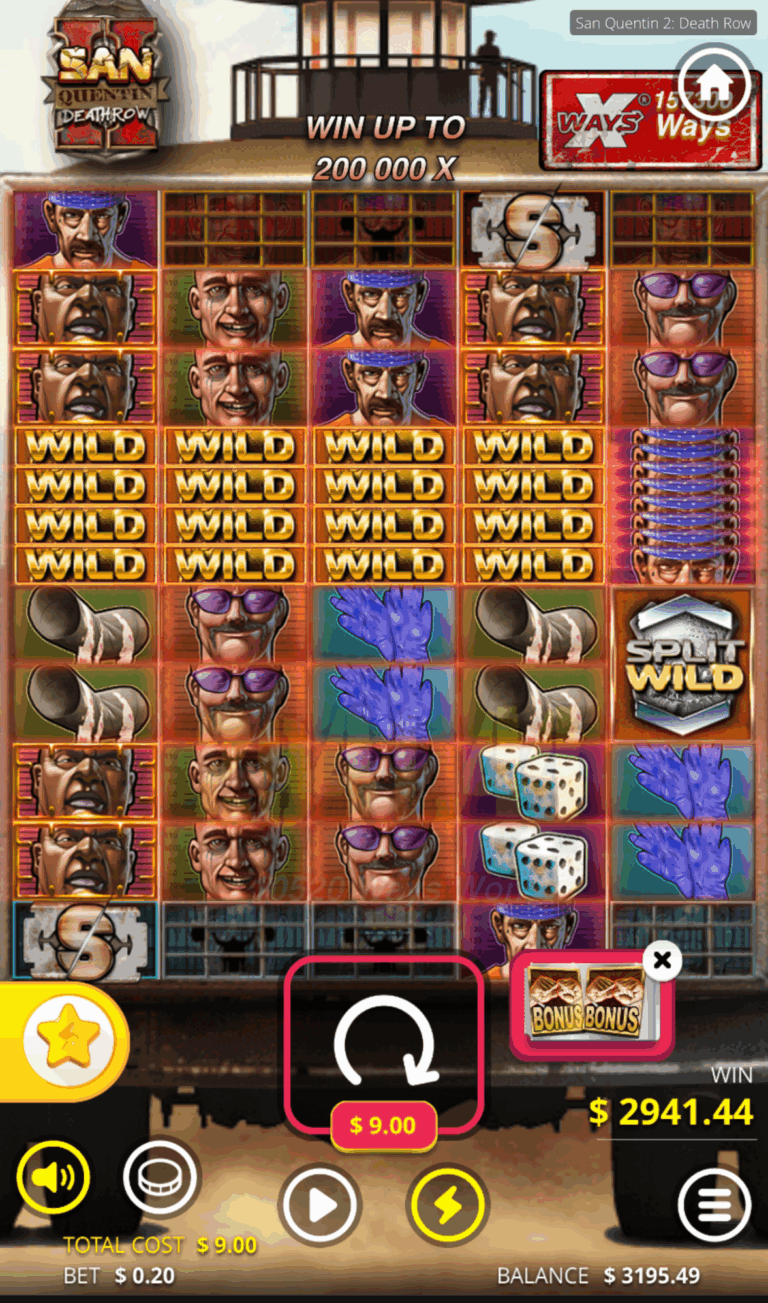 San Quentin 2 - Base Game Hit! (Submitted by Hester1987)