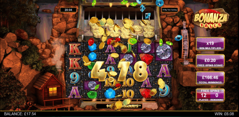 Bonanza Falls - Big Win! (Submitted by bozza1987)