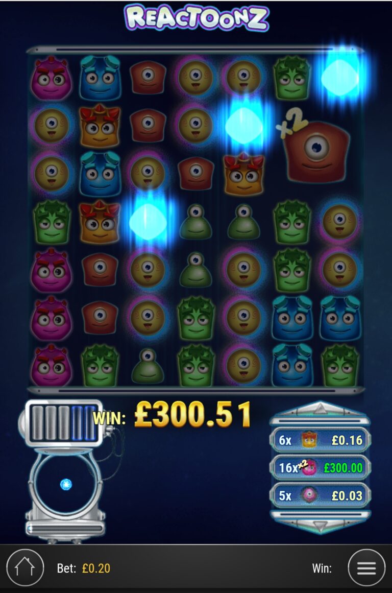 Reactoonz - Super Winner! (Submitted by Pompeyreece2607)