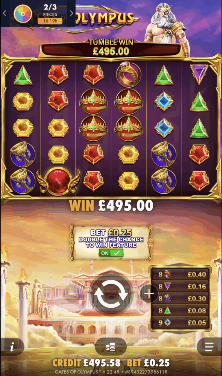 Gate Of Olympus - Big Winner! (Submitted by StoneSour)