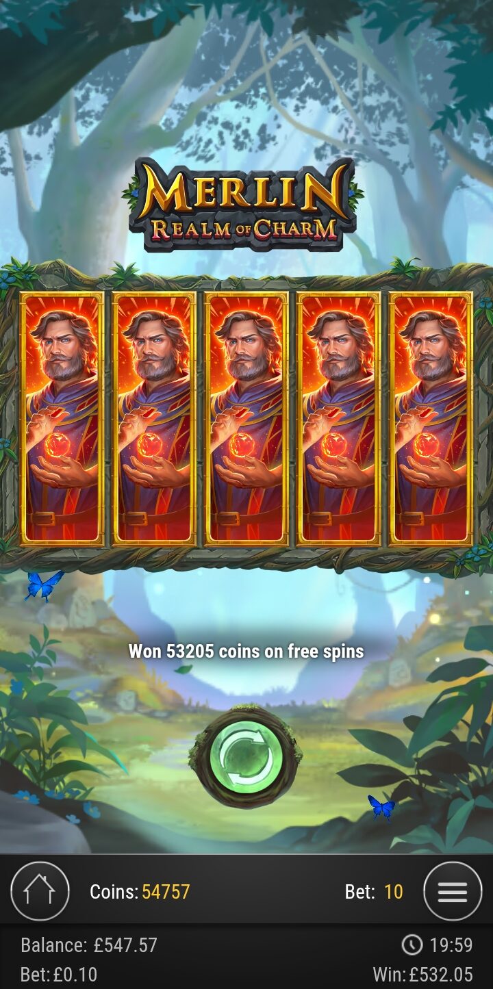 Merlin Realm Of Charm - Super Win! (Submitted by Welshviper)