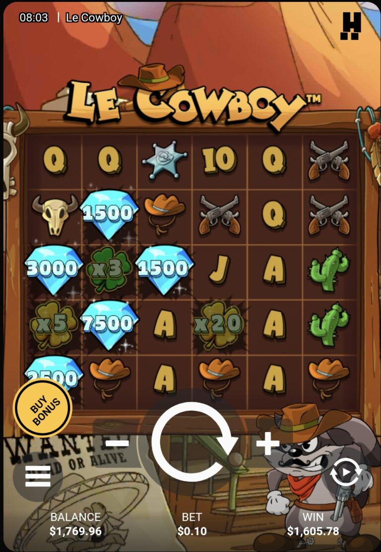 Le Cowboy - Big Win! (Submitted by Ryan22g)