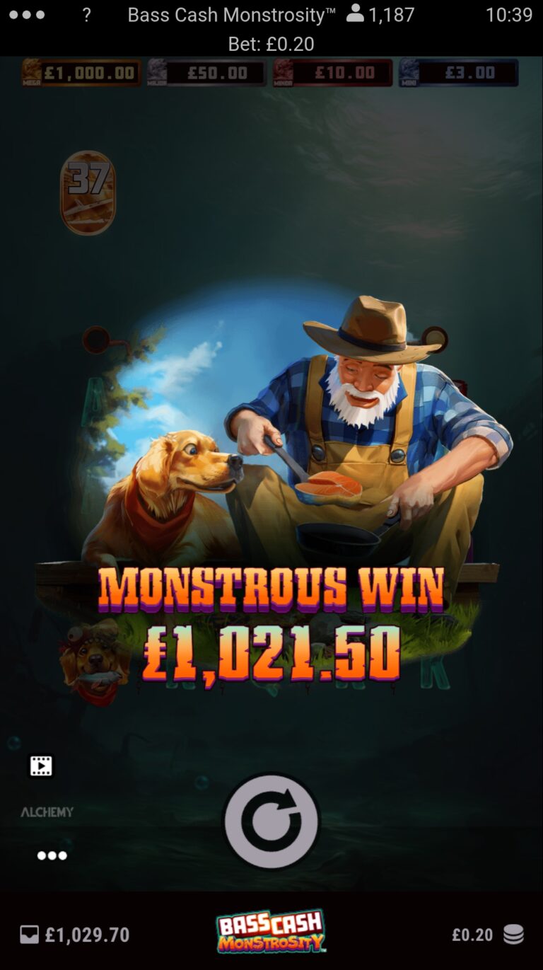 Bass Cash Monstrosity - Super Win! (Submitted by Kat1906)