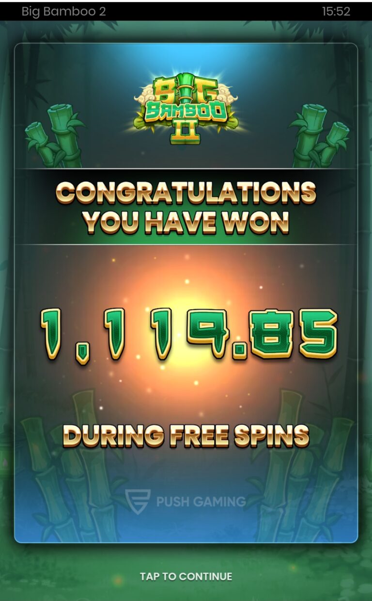Big Bamboo 2 - Huge Win! (Submitted by Joel2568)