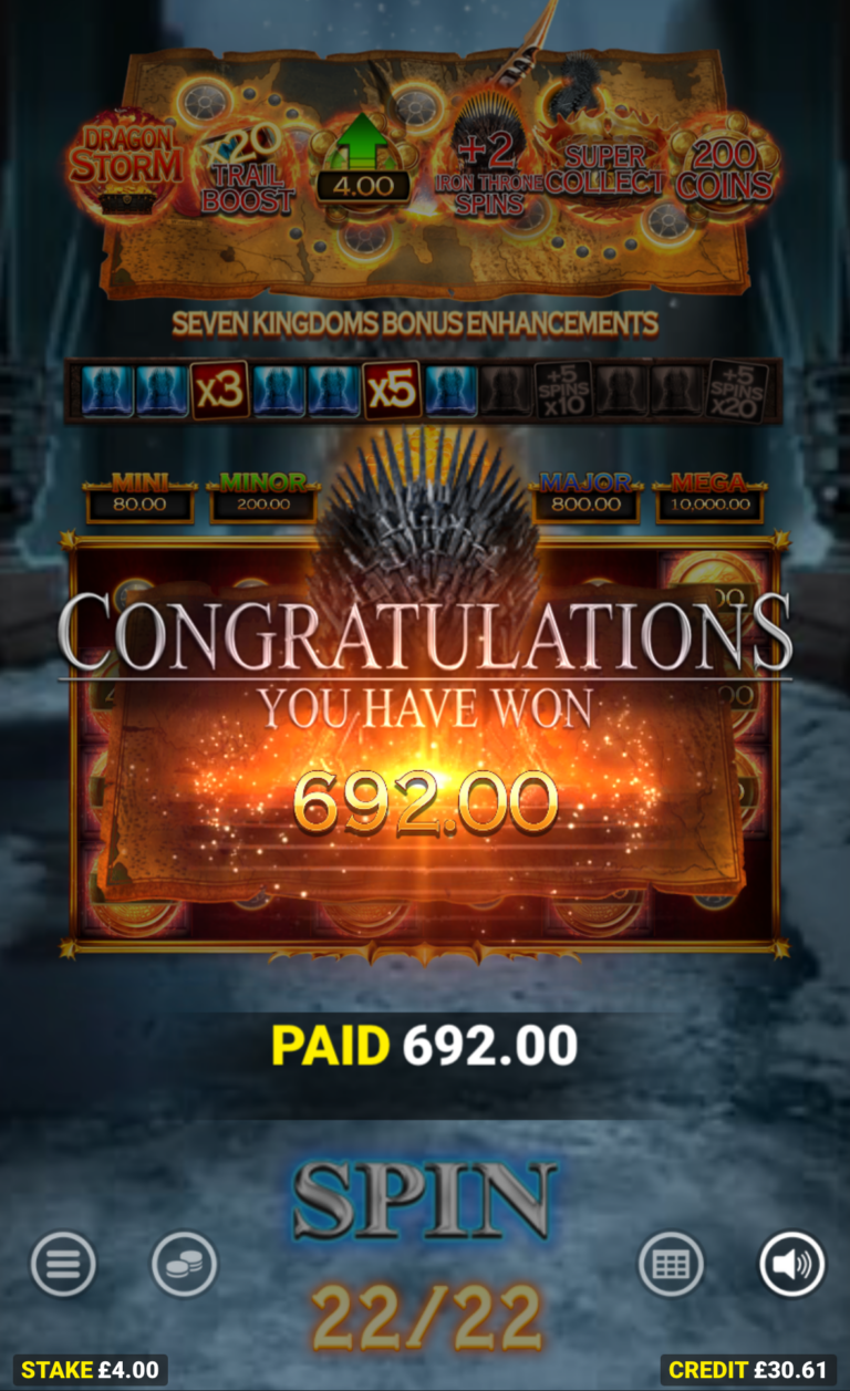 Game Of Thrones - Great Win! (Submitted by Fisherman1990)