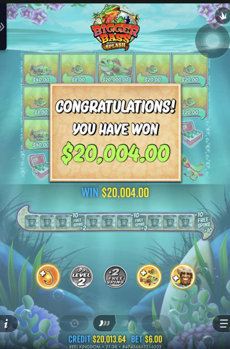 Bigger Bass Splash - Great Winner! (Submitted by UncleDusty)