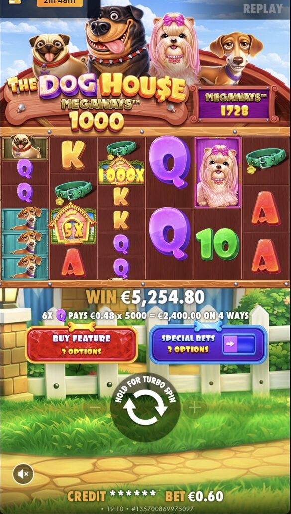 The Dog House Megaways 1000 - Super Win! (Submitted by Luckynumber77)