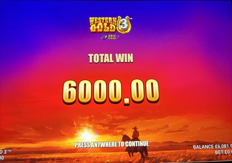 Western Gold 3 - Max Win! (Submitted by Mark M)