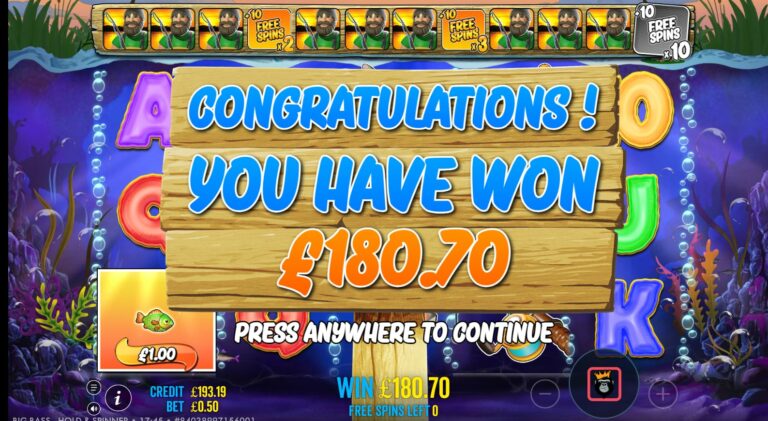 Big Bass Hold And Spinner - Big Winner! (Submitted by bozza2027)