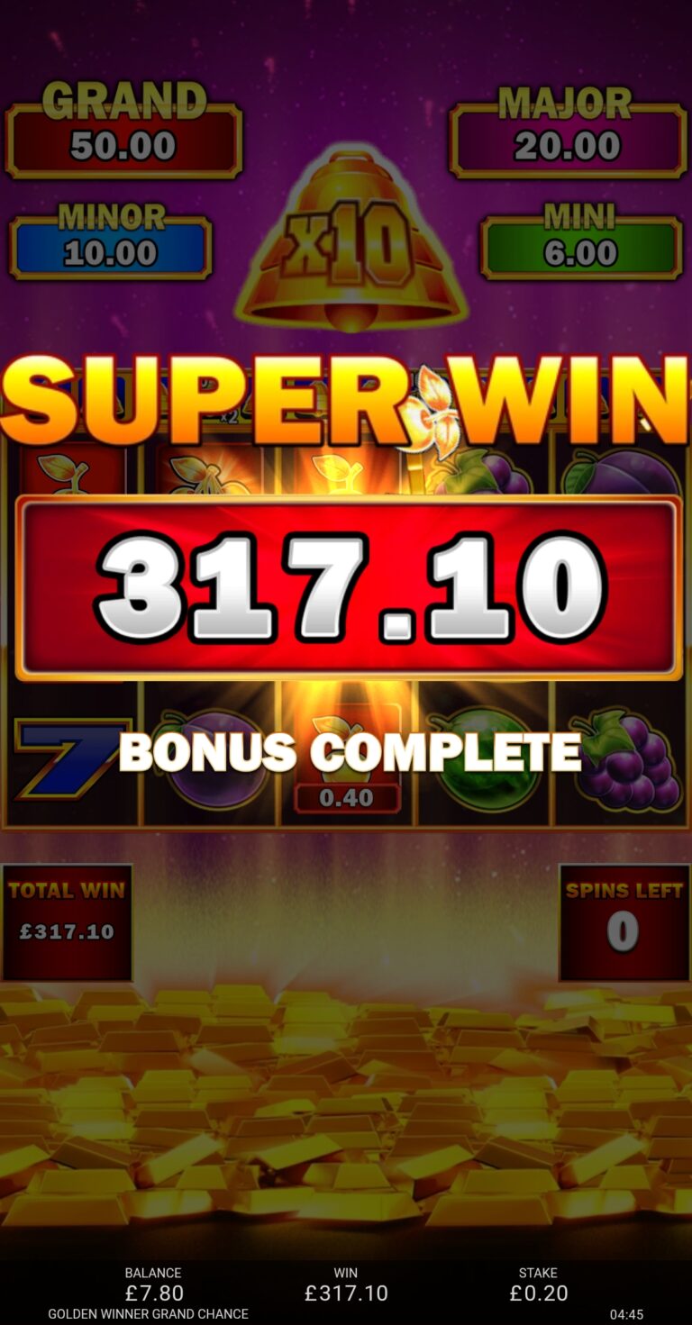 Golden Winner Grand Chance - Nice Hit! (Submitted by Arcade Retro)