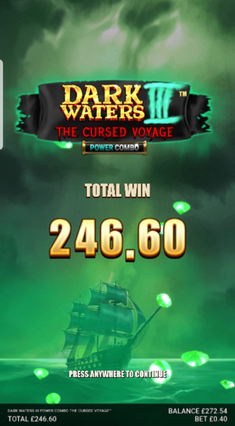 Dark Waters 3 - Big Win! (Submitted by Bez78)
