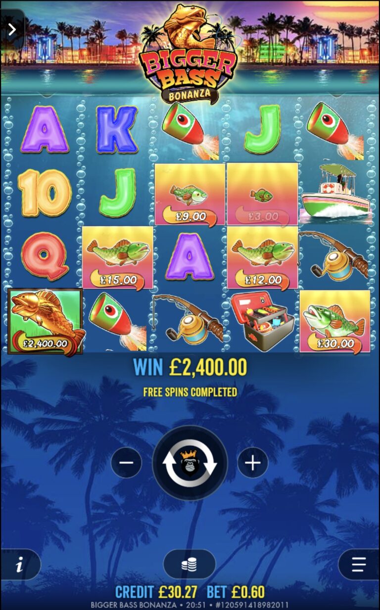 Bigger Bass Bonanza - Super Win! (Submitted by James887)