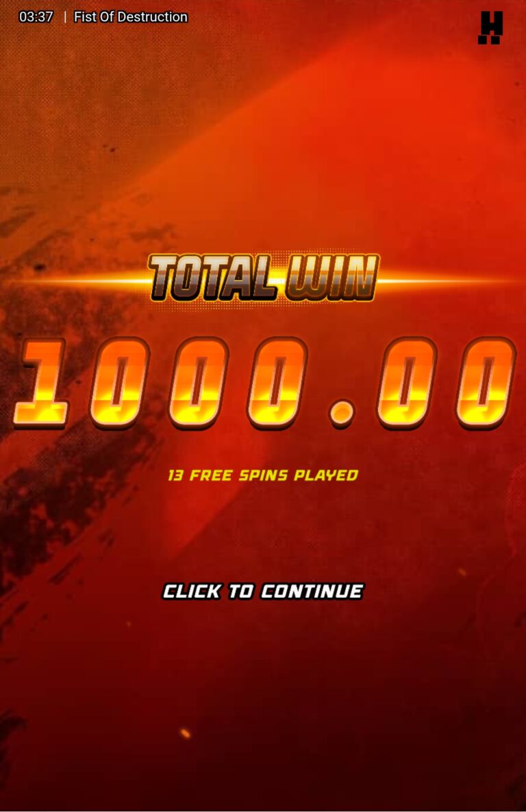 Fist Of Destruction - Max Hit! (Submitted by Boofybaba)