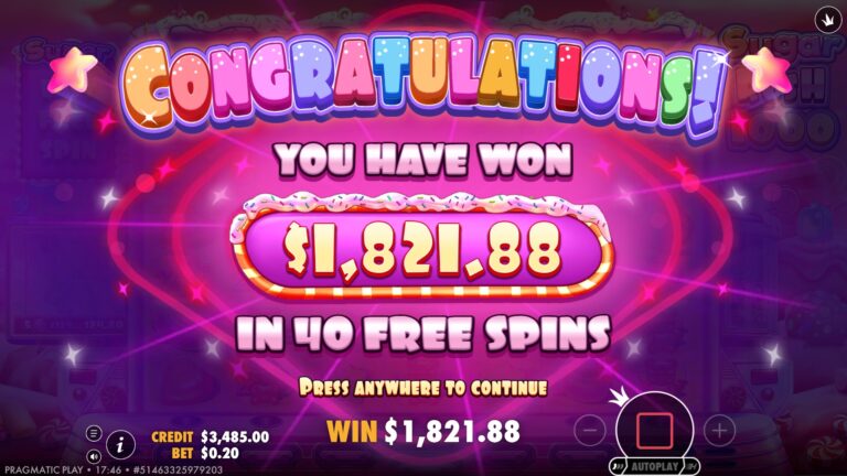 Sugar Rush 1000 - Very Nice! (Submitted by solidrobben)